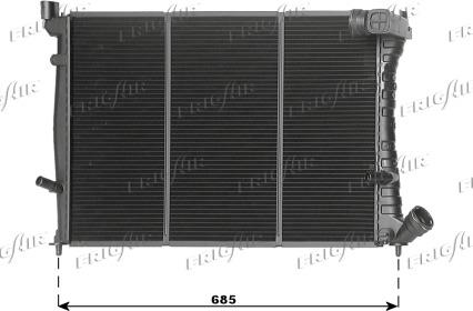 Frigair 0103.3026 - Radiator, engine cooling autospares.lv