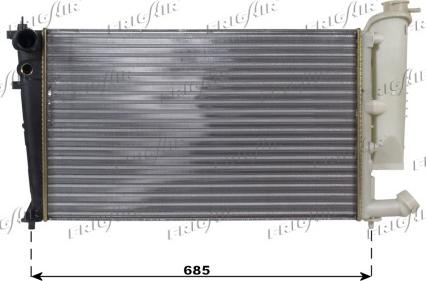 Frigair 0103.3020 - Radiator, engine cooling autospares.lv