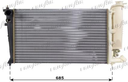 Frigair 0103.3021 - Radiator, engine cooling autospares.lv