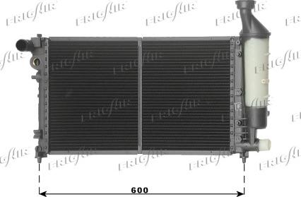 Frigair 0103.2225 - Radiator, engine cooling autospares.lv