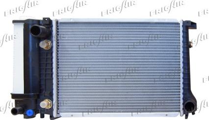 Frigair 0102.3105 - Radiator, engine cooling autospares.lv