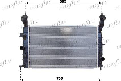 Frigair 0107.3094 - Radiator, engine cooling autospares.lv