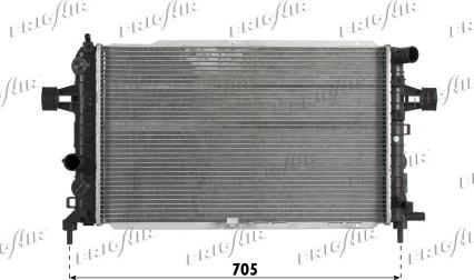 Frigair 0107.3091 - Radiator, engine cooling autospares.lv