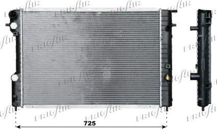 Frigair 0107.3067 - Radiator, engine cooling autospares.lv