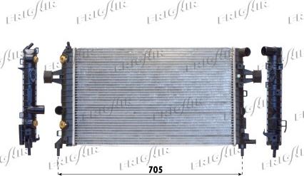 Frigair 0107.3086 - Radiator, engine cooling autospares.lv