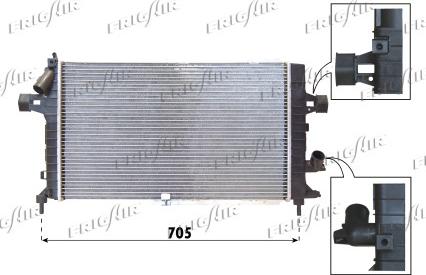 Frigair 0107.3088 - Radiator, engine cooling autospares.lv