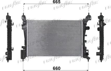 Frigair 0107.3101 - Radiator, engine cooling autospares.lv