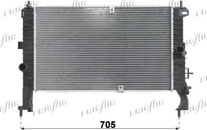 Frigair 0107.3114 - Radiator, engine cooling autospares.lv