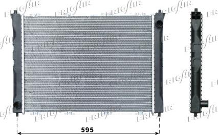 Frigair 0119.2004 - Radiator, engine cooling autospares.lv