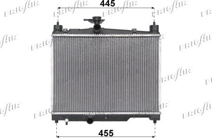 Frigair 0115.3041 - Radiator, engine cooling autospares.lv