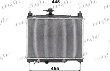 Frigair 0115.3014 - Radiator, engine cooling autospares.lv