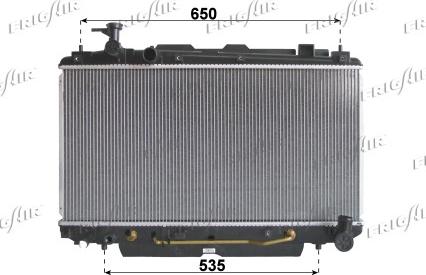 Frigair 0115.3170 - Radiator, engine cooling autospares.lv