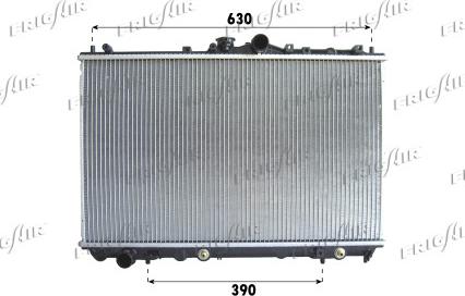 Frigair 0116.3026 - Radiator, engine cooling autospares.lv