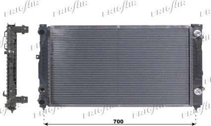 Frigair 0110.3008 - Radiator, engine cooling autospares.lv