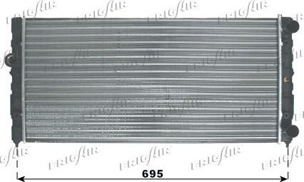 Frigair 0110.3024 - Radiator, engine cooling autospares.lv