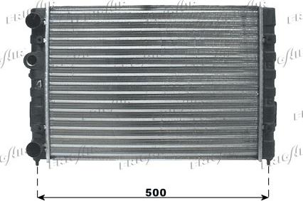 Frigair 0110.3020 - Radiator, engine cooling autospares.lv