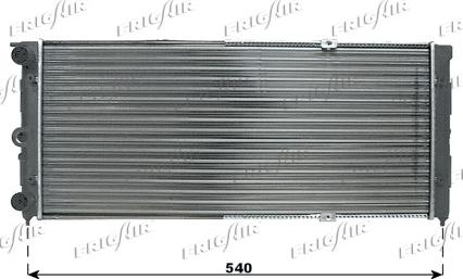 Frigair 0110.3078 - Radiator, engine cooling autospares.lv