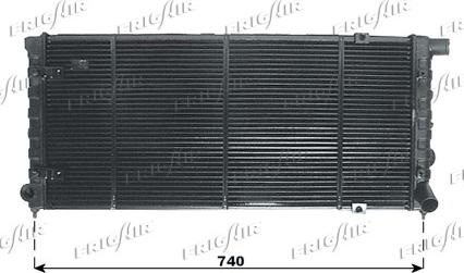 Frigair 0110.2093 - Radiator, engine cooling autospares.lv