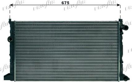 Frigair 0110.2060 - Radiator, engine cooling autospares.lv