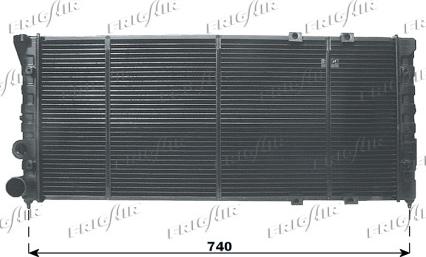 Frigair 0110.2031 - Radiator, engine cooling autospares.lv