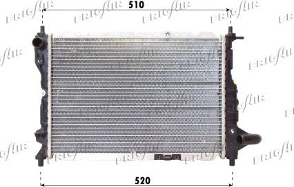 Frigair 0131.3024 - Radiator, engine cooling autospares.lv