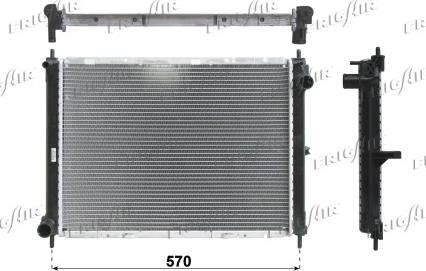 Frigair 0121.3024 - Radiator, engine cooling autospares.lv