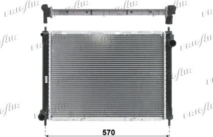 Frigair 0121.3025 - Radiator, engine cooling autospares.lv