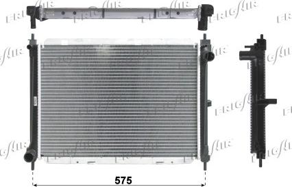 Frigair 0121.3026 - Radiator, engine cooling autospares.lv