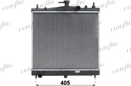 Frigair 0121.3020 - Radiator, engine cooling autospares.lv