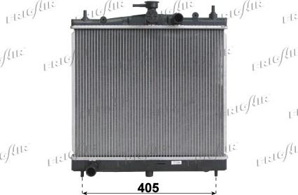 Frigair 0121.3023 - Radiator, engine cooling autospares.lv