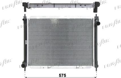 Frigair 0121.3027 - Radiator, engine cooling autospares.lv