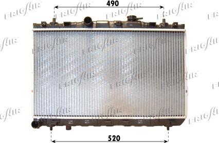 Frigair 0128.3099 - Radiator, engine cooling autospares.lv