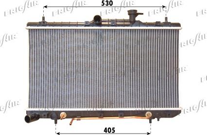 Frigair 0128.3098 - Radiator, engine cooling autospares.lv