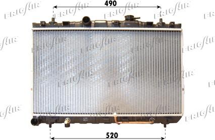 Frigair 0128.3100 - Radiator, engine cooling autospares.lv