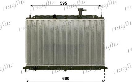 Frigair 0128.3108 - Radiator, engine cooling autospares.lv