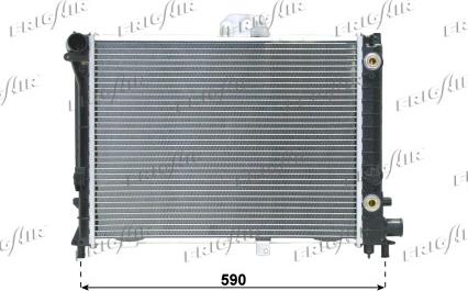 Frigair 0122.3009 - Radiator, engine cooling autospares.lv