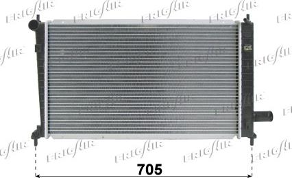 Frigair 0122.3013 - Radiator, engine cooling autospares.lv