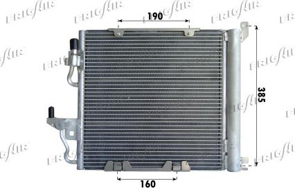 Frigair 0807.2026 - Condenser, air conditioning autospares.lv