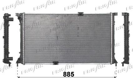 Frigair 0209.2032 - Radiator, engine cooling autospares.lv