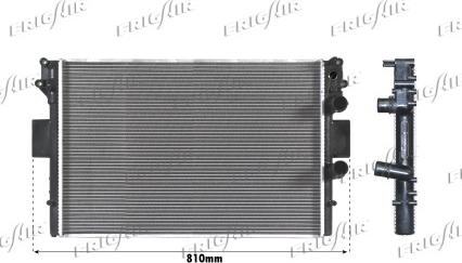 Frigair 0204.2018 - Radiator, engine cooling autospares.lv