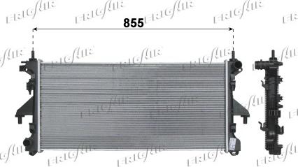 Frigair 0204.2037 - Radiator, engine cooling autospares.lv