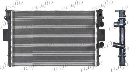 Frigair 0204.2023 - Radiator, engine cooling autospares.lv