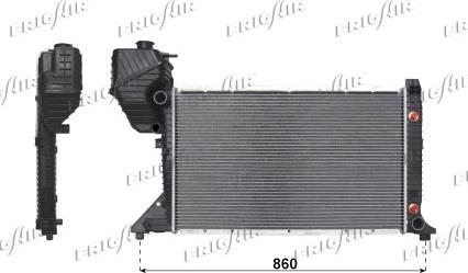 Frigair 0206.2086 - Radiator, engine cooling autospares.lv