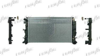 Frigair 0206.2088 - Radiator, engine cooling autospares.lv