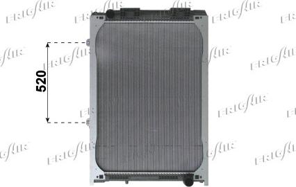 Frigair 0237.3007 - Radiator, engine cooling autospares.lv