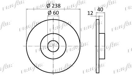 Frigair DC09.106 - Brake Disc autospares.lv