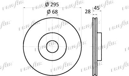 Frigair DC09.110 - Brake Disc autospares.lv