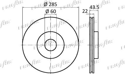 Frigair DC04.107 - Brake Disc autospares.lv