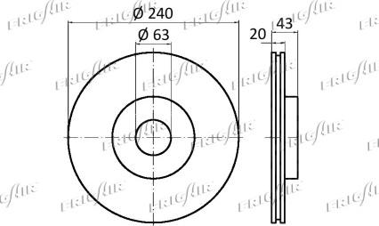 Frigair DC05.104 - Brake Disc autospares.lv