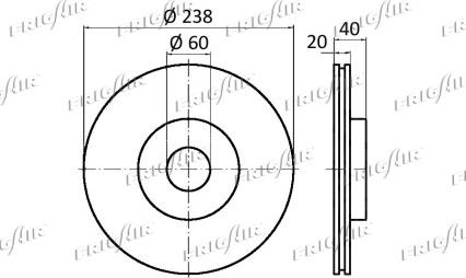 Frigair DC21.112 - Brake Disc autospares.lv